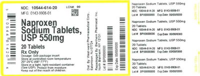 500mg 20ct (Label Naproxen Sodium Tabs 500mg Bpi(10544 614 20) Westward(0143 9908 01) Rev0)